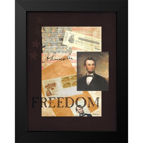 Lincoln Black Modern Wood Framed Art Print by Jacobs, Billy