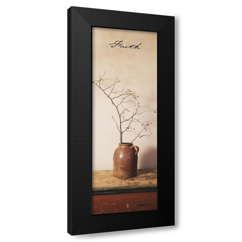 Faith Black Modern Wood Framed Art Print by Jacobs, Billy