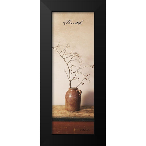 Faith Black Modern Wood Framed Art Print by Jacobs, Billy