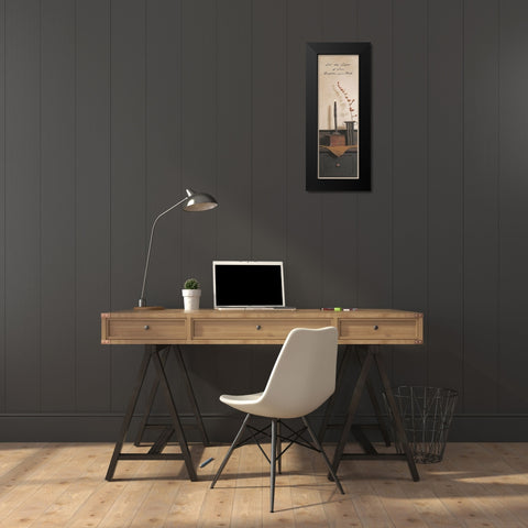 Let the Light Black Modern Wood Framed Art Print by Jacobs, Billy