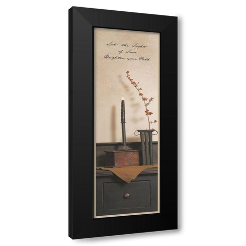 Let the Light Black Modern Wood Framed Art Print with Double Matting by Jacobs, Billy