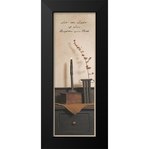 Let the Light Black Modern Wood Framed Art Print by Jacobs, Billy