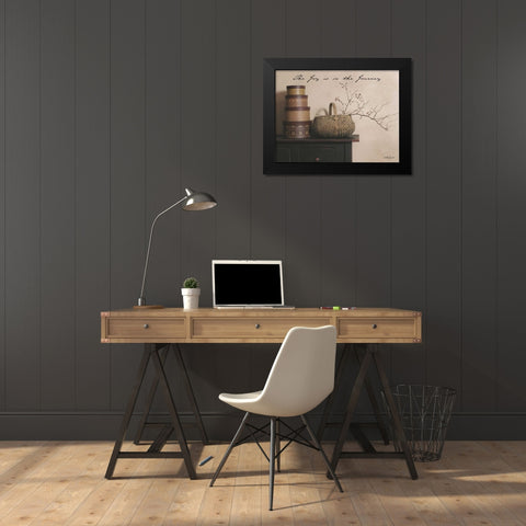 Joy is the Journey Black Modern Wood Framed Art Print by Jacobs, Billy