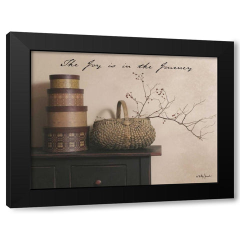 Joy is the Journey Black Modern Wood Framed Art Print by Jacobs, Billy