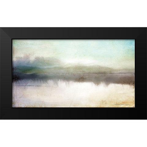 Soft Lake Landscape Black Modern Wood Framed Art Print by Bluebird Barn