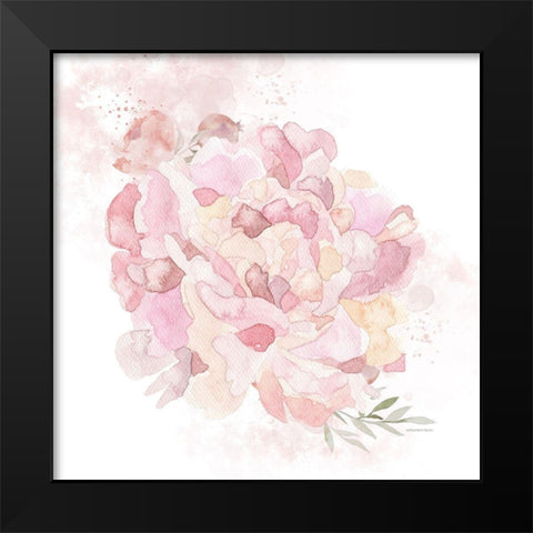 Cottage Peony I Black Modern Wood Framed Art Print by Bluebird Barn