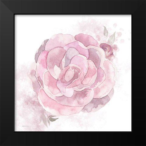 Cottage Peony II Black Modern Wood Framed Art Print by Bluebird Barn