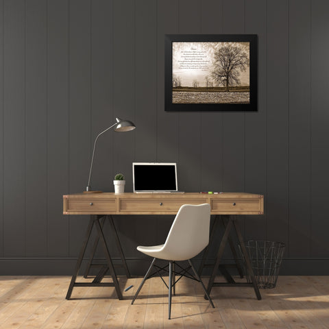 Choices Black Modern Wood Framed Art Print by Susie Boyer