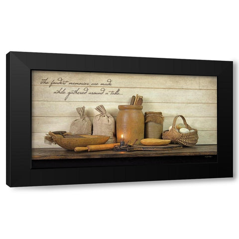 The Fondest Memories Black Modern Wood Framed Art Print by Boyer, Susie
