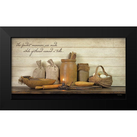 The Fondest Memories Black Modern Wood Framed Art Print by Boyer, Susie