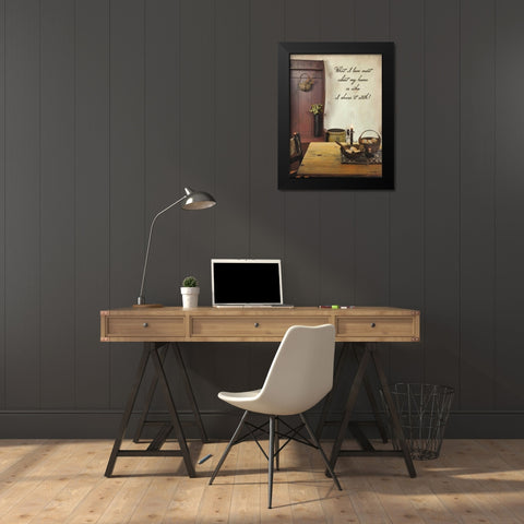 What I Love Most Black Modern Wood Framed Art Print by Boyer, Susie
