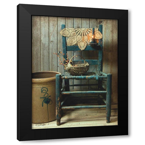 This Old Chair Black Modern Wood Framed Art Print by Boyer, Susie