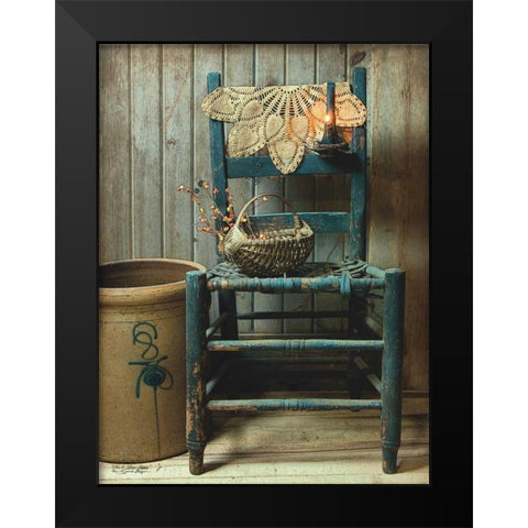 This Old Chair Black Modern Wood Framed Art Print by Boyer, Susie