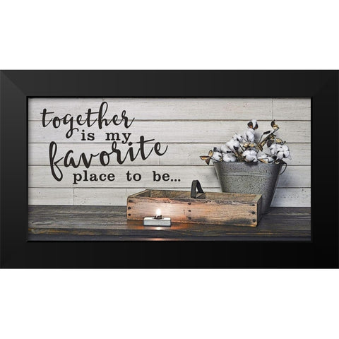 Together Black Modern Wood Framed Art Print by Boyer, Susie