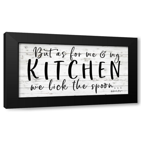 We Lick the Spoon Black Modern Wood Framed Art Print by Boyer, Susie
