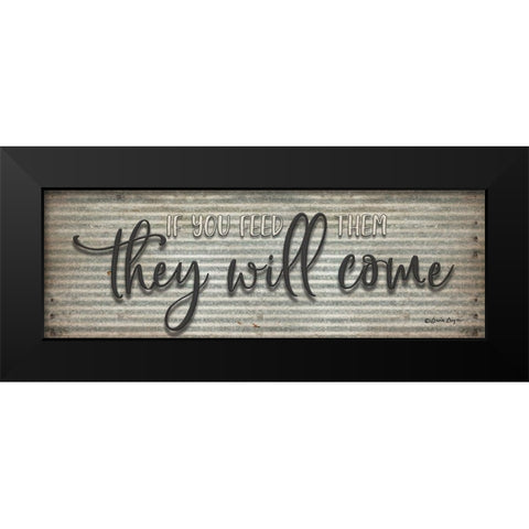 They Will Come Black Modern Wood Framed Art Print by Boyer, Susie
