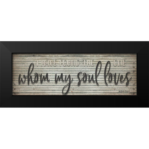 Whom My Soul Loves Black Modern Wood Framed Art Print by Boyer, Susie