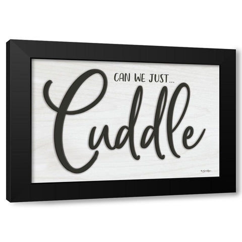 Cuddle Black Modern Wood Framed Art Print by Boyer, Susie
