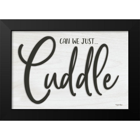 Cuddle Black Modern Wood Framed Art Print by Boyer, Susie