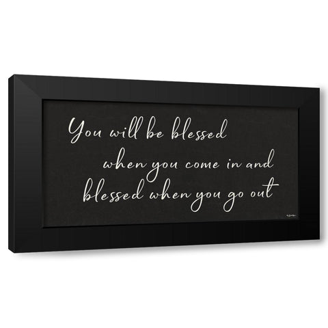 You Will be Blessed Black Modern Wood Framed Art Print with Double Matting by Boyer, Susie