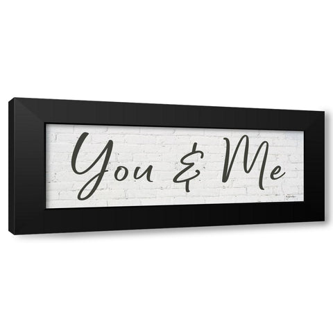 You and Me Black Modern Wood Framed Art Print by Boyer, Susie