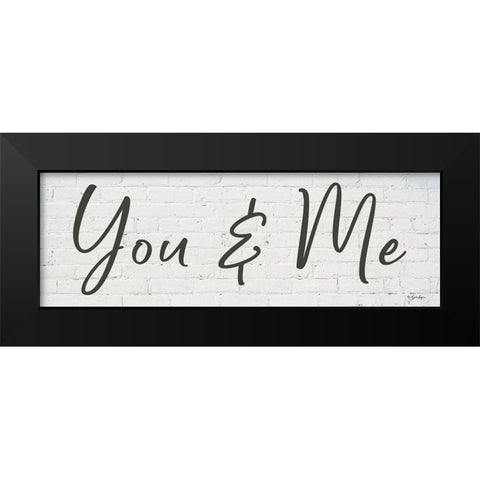 You and Me Black Modern Wood Framed Art Print by Boyer, Susie