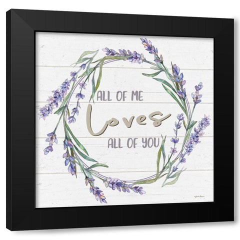 All of Me Black Modern Wood Framed Art Print by Boyer, Susie