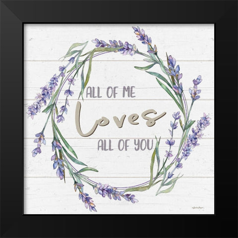 All of Me Black Modern Wood Framed Art Print by Boyer, Susie