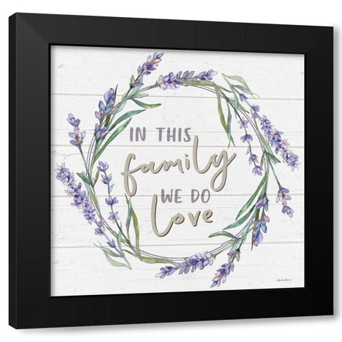 In This Family Black Modern Wood Framed Art Print by Boyer, Susie