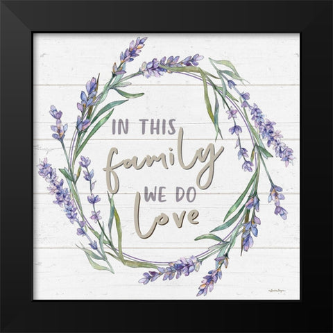In This Family Black Modern Wood Framed Art Print by Boyer, Susie