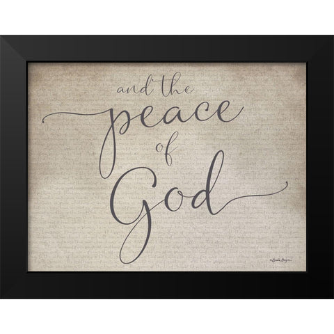 Peace of God Black Modern Wood Framed Art Print by Boyer, Susie