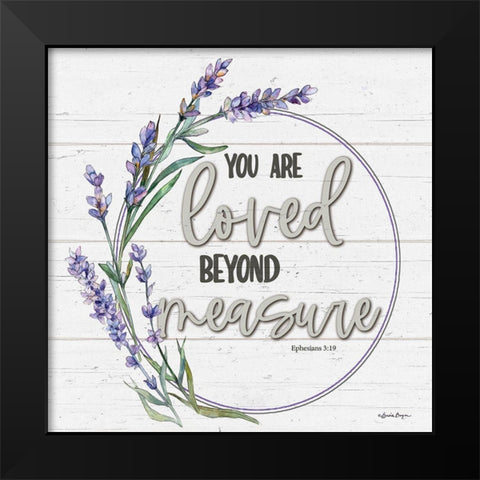 Loved Beyond Measure Black Modern Wood Framed Art Print by Boyer, Susie