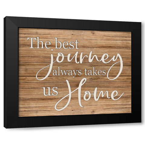 The Best Journey Black Modern Wood Framed Art Print with Double Matting by Boyer, Susie