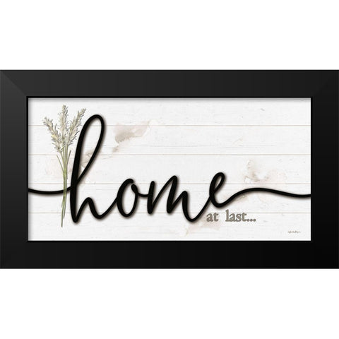 Home at Last Black Modern Wood Framed Art Print by Boyer, Susie
