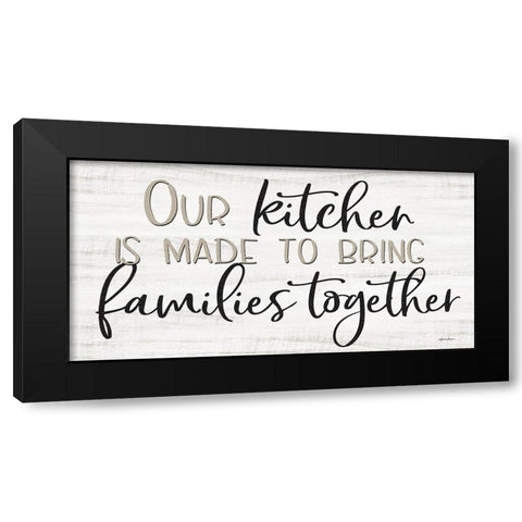 Our Kitchen Black Modern Wood Framed Art Print by Boyer, Susie