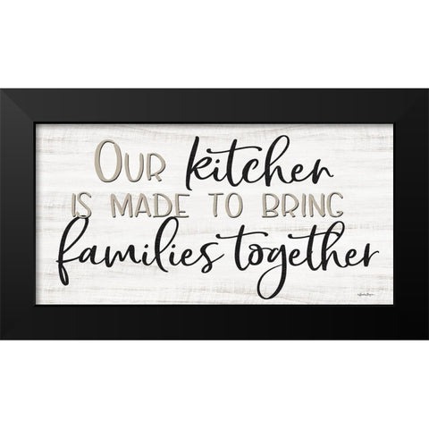Our Kitchen Black Modern Wood Framed Art Print by Boyer, Susie