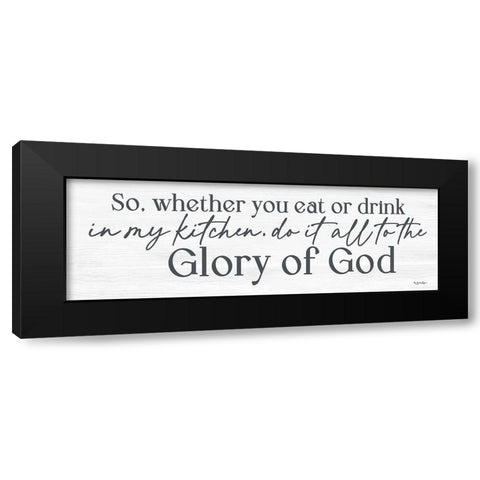Kitchen Glory of God Black Modern Wood Framed Art Print with Double Matting by Boyer, Susie