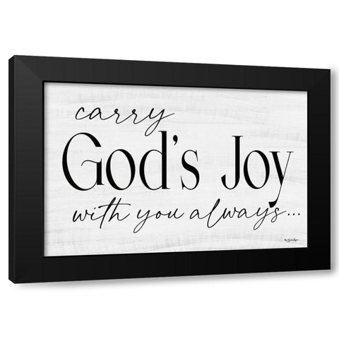 Gods Joy Black Modern Wood Framed Art Print with Double Matting by Boyer, Susie