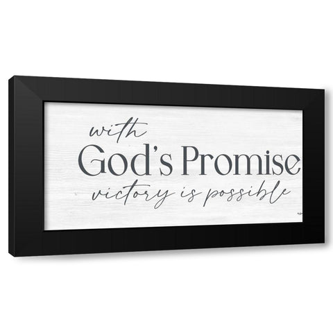 Gods Promise Black Modern Wood Framed Art Print with Double Matting by Boyer, Susie