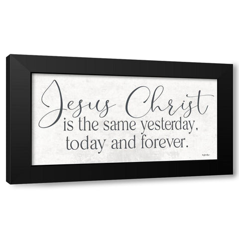 Jesus Christ Black Modern Wood Framed Art Print with Double Matting by Boyer, Susie