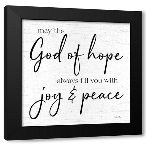 God of Hope Black Modern Wood Framed Art Print with Double Matting by Boyer, Susie