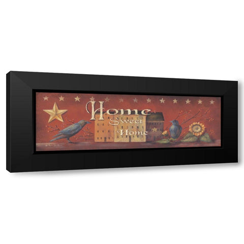 Home Sweet Home Black Modern Wood Framed Art Print by Britton, Pam