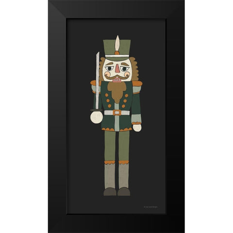 Nutcracker I Black Modern Wood Framed Art Print by Lady Louise Designs
