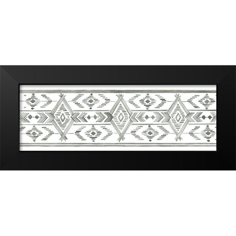 Tribal Print II Black Modern Wood Framed Art Print by Jacobs, Cindy
