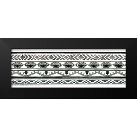 Tribal Print III Black Modern Wood Framed Art Print by Jacobs, Cindy
