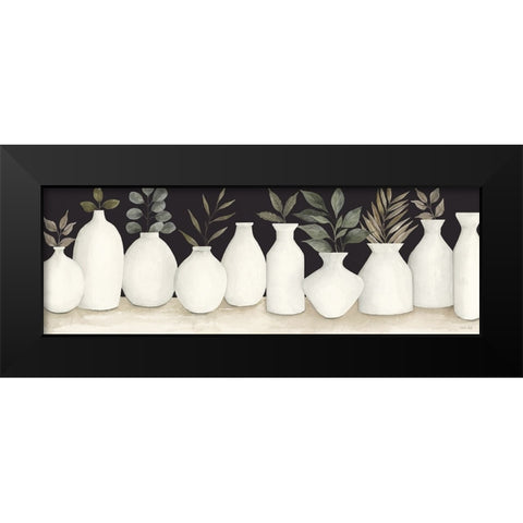 Ebony and Ivory Black Modern Wood Framed Art Print by Jacobs, Cindy