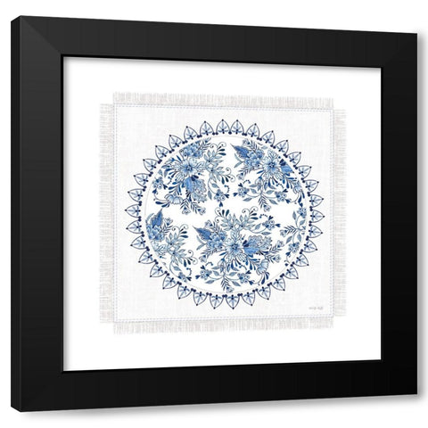 Chinoiserie Circle III Black Modern Wood Framed Art Print by Jacobs, Cindy