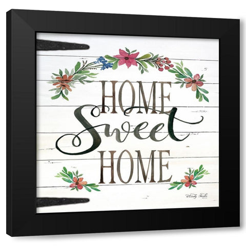 Home Sweet Home Black Modern Wood Framed Art Print by Jacobs, Cindy