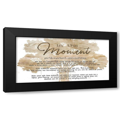 In the Moment Black Modern Wood Framed Art Print by Jacobs, Cindy