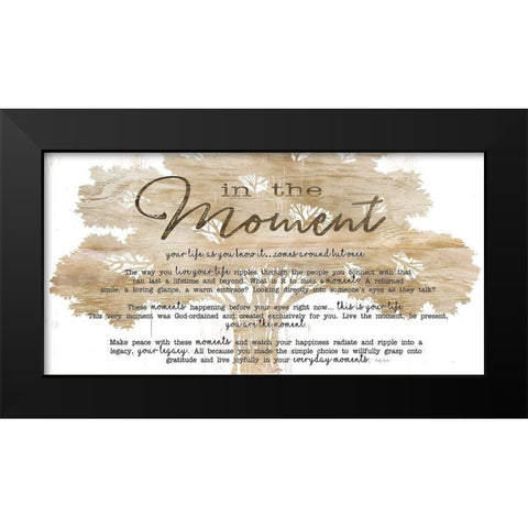 In the Moment Black Modern Wood Framed Art Print by Jacobs, Cindy